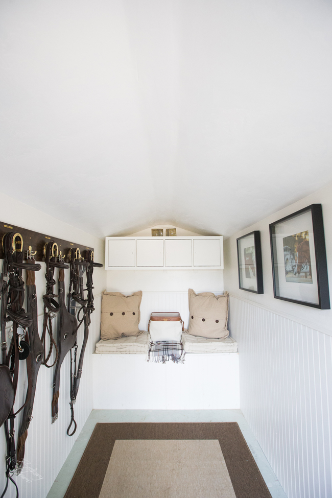 A Tuff Shed Is Transformed Into A Beautiful Tack Room Stable Style