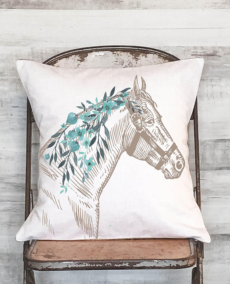 farmhouse dog pillow