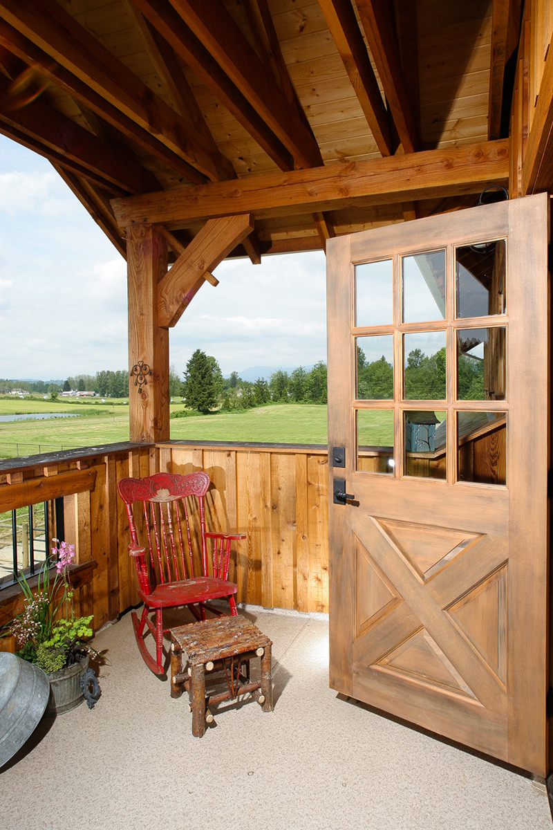 A Rustic 4-stall Barn In Canada With A Reclaimed Wood Lounge Upstairs 