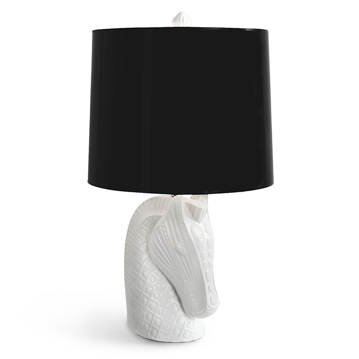 horse head table lamp