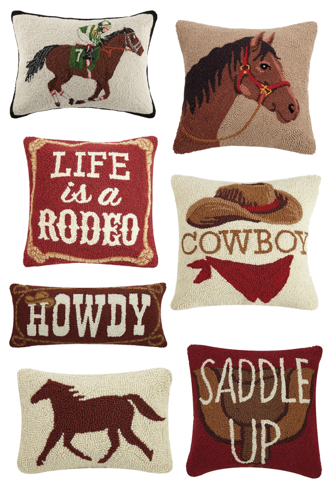 horse throw pillow